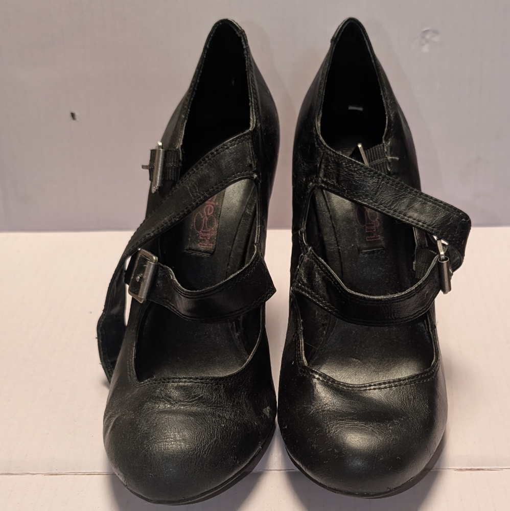 Kensie Girl Black Mary Jane Heels